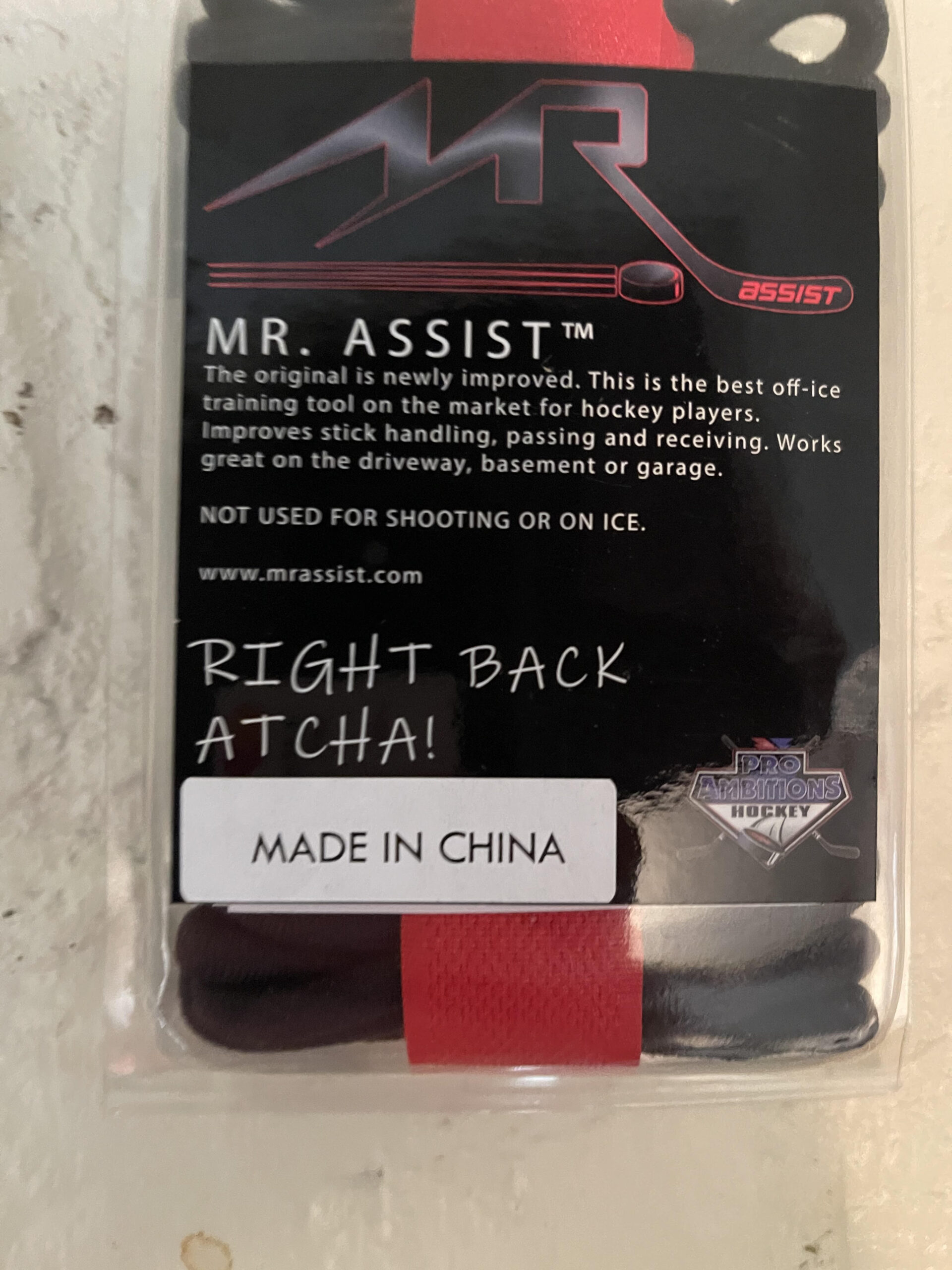 Mr. Assist $49.99 - Pro Ambitions Hockey, Inc.