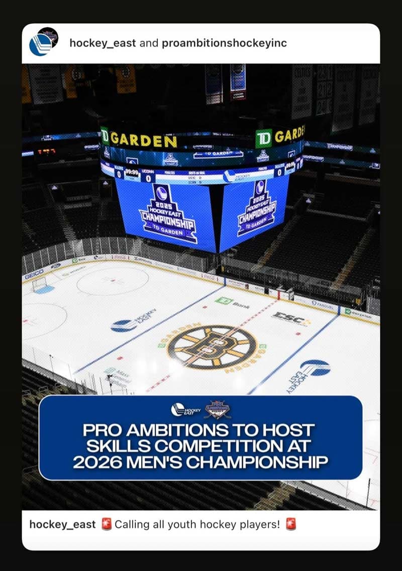 Pro Ambitions Hockey East Youth Skills Challenge