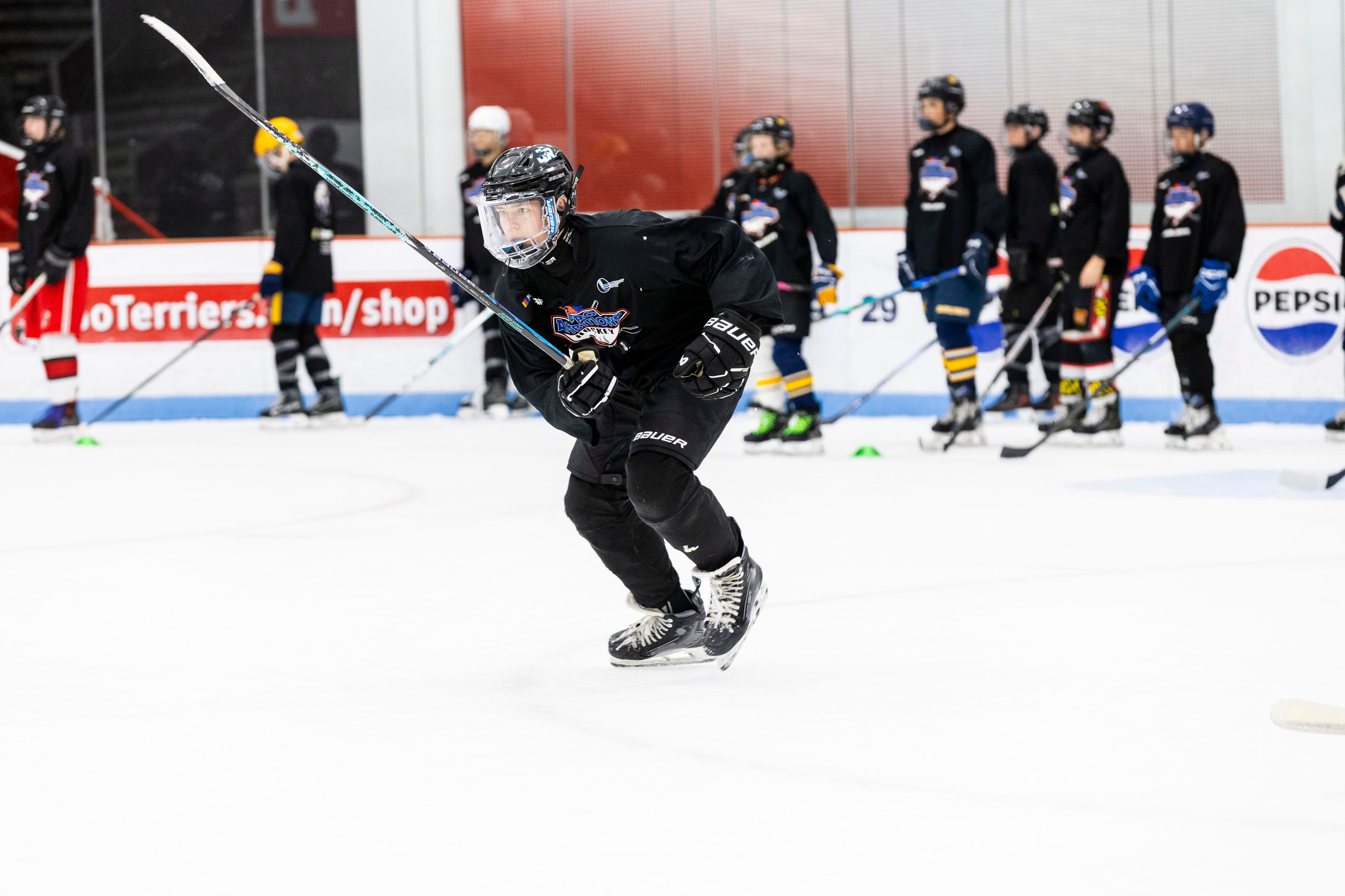 Pro Ambitions Bruins Camp on-ice training