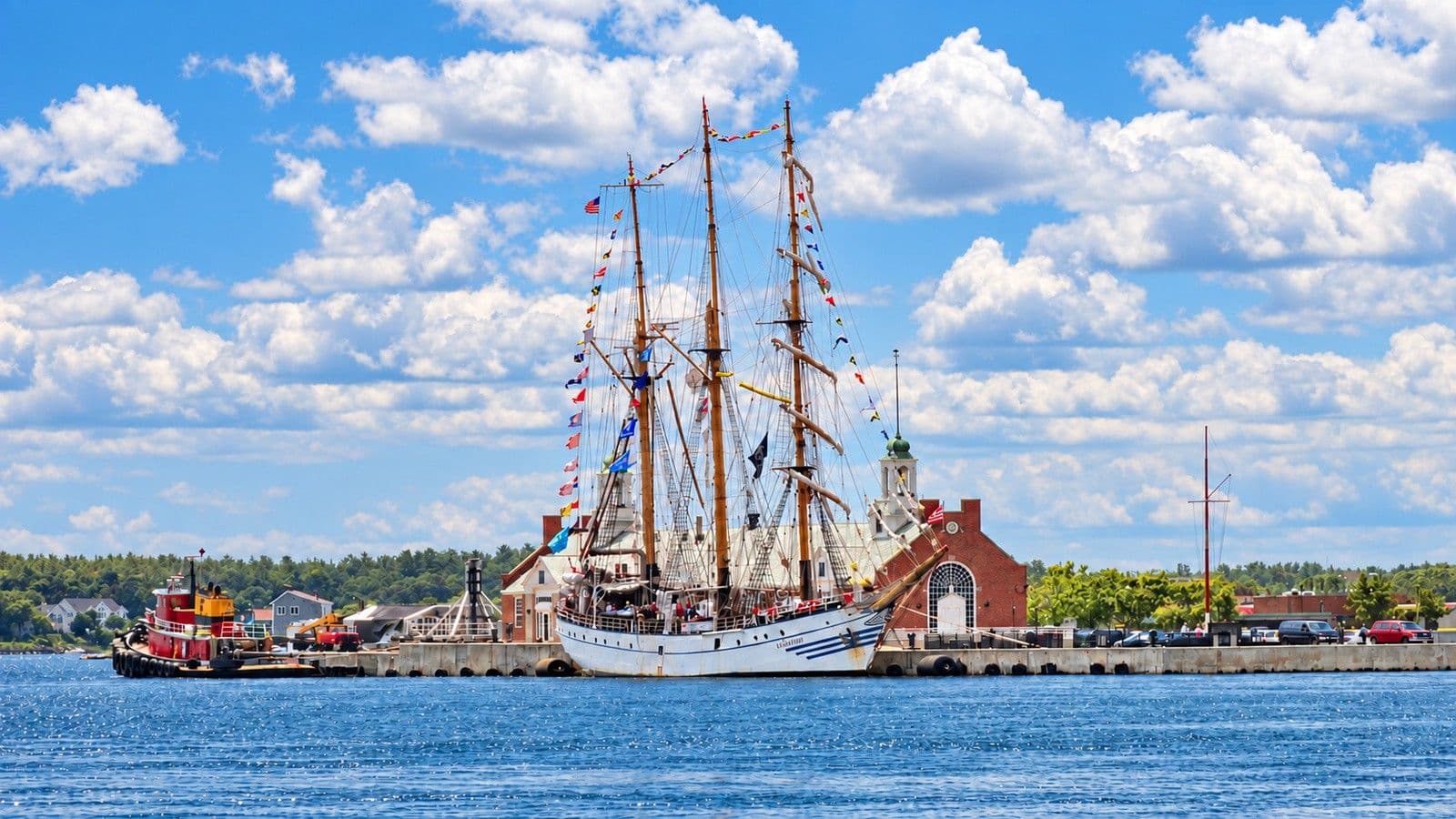 Tall ship at Massachusetts Maritime Academy