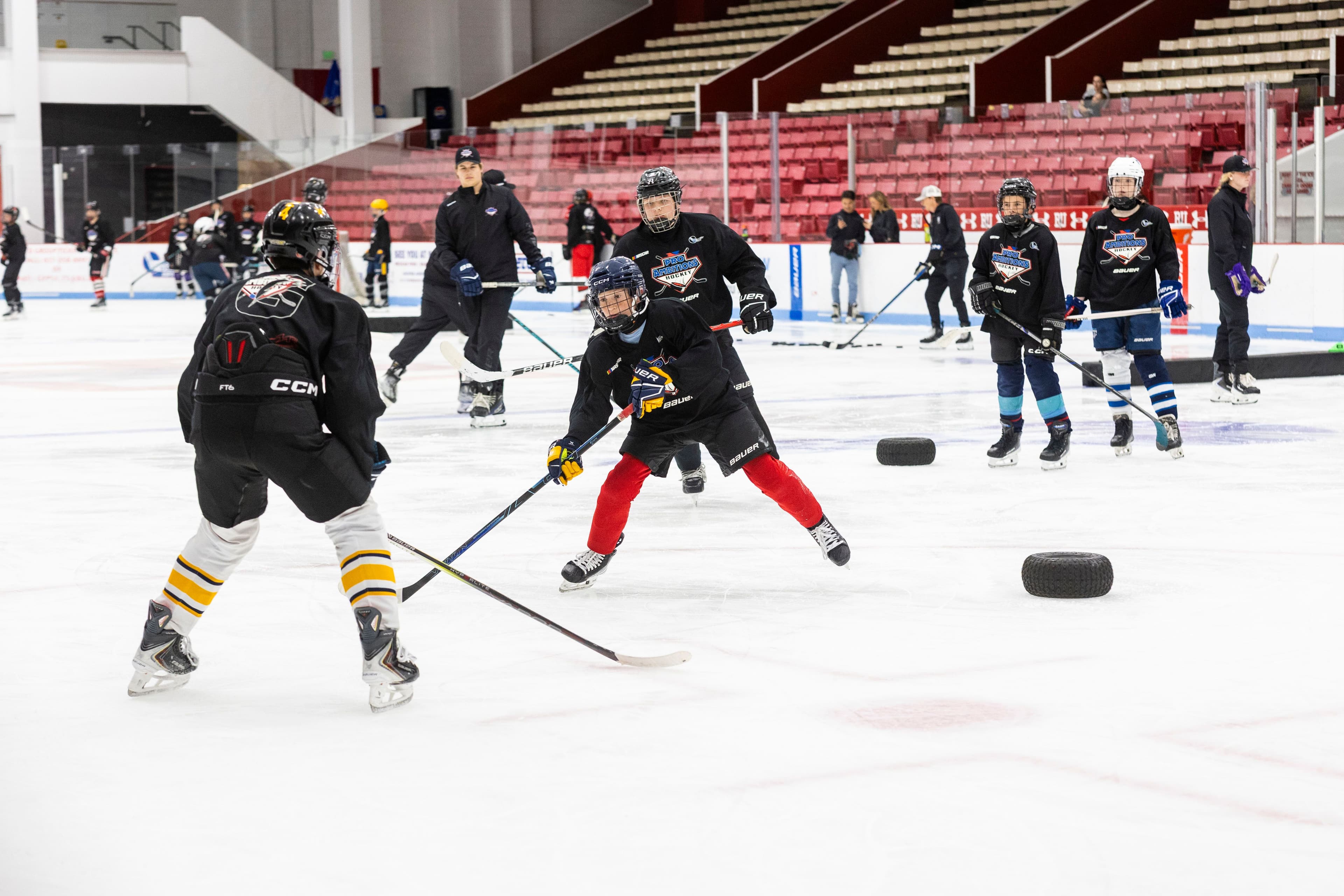 Pro Ambitions Hockey camp ice session